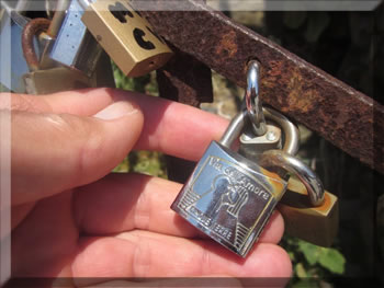 Lover's locks: walking Italy's northwest coast, Cinque Terre National Park Italy.