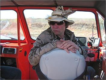 Shane Hansen's Iron River Ranch Wildlife Adventures offer jet-boat wilderness exploration of Alberta's North Saskatchewan River basin.