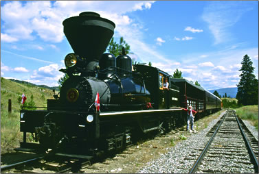 Kettle Valley Steam Train: Okanagan Valley tourism outdoors, British Columbia active outdoors travel.