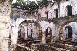 Ruins of manor house in Barbados