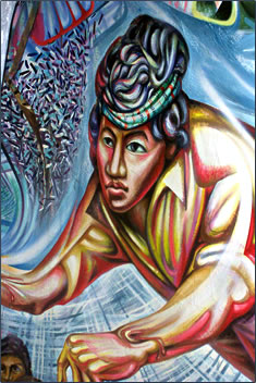 Nicaragua mural, Nicaragua cultural tourism, senior travel.