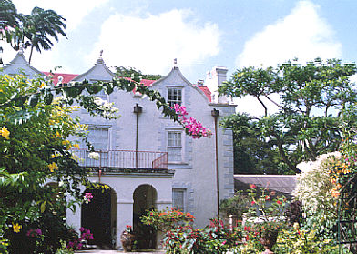 Restored plantation manor house in Barbados.