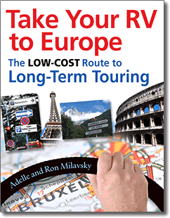 "Take Your RV to Europe" book by Adelle and Ron Milavsky.