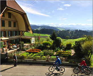 On Switzerland's 18 designated active adventure routes there are welcoming accommodations and eateries.