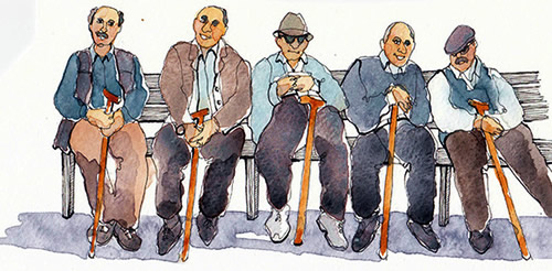 Old-Men-on-Bench-in-Burgos